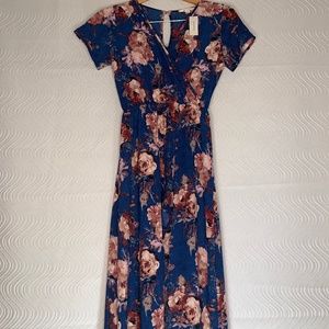 Francesca's mi ami Floral Maxi Romper Medium